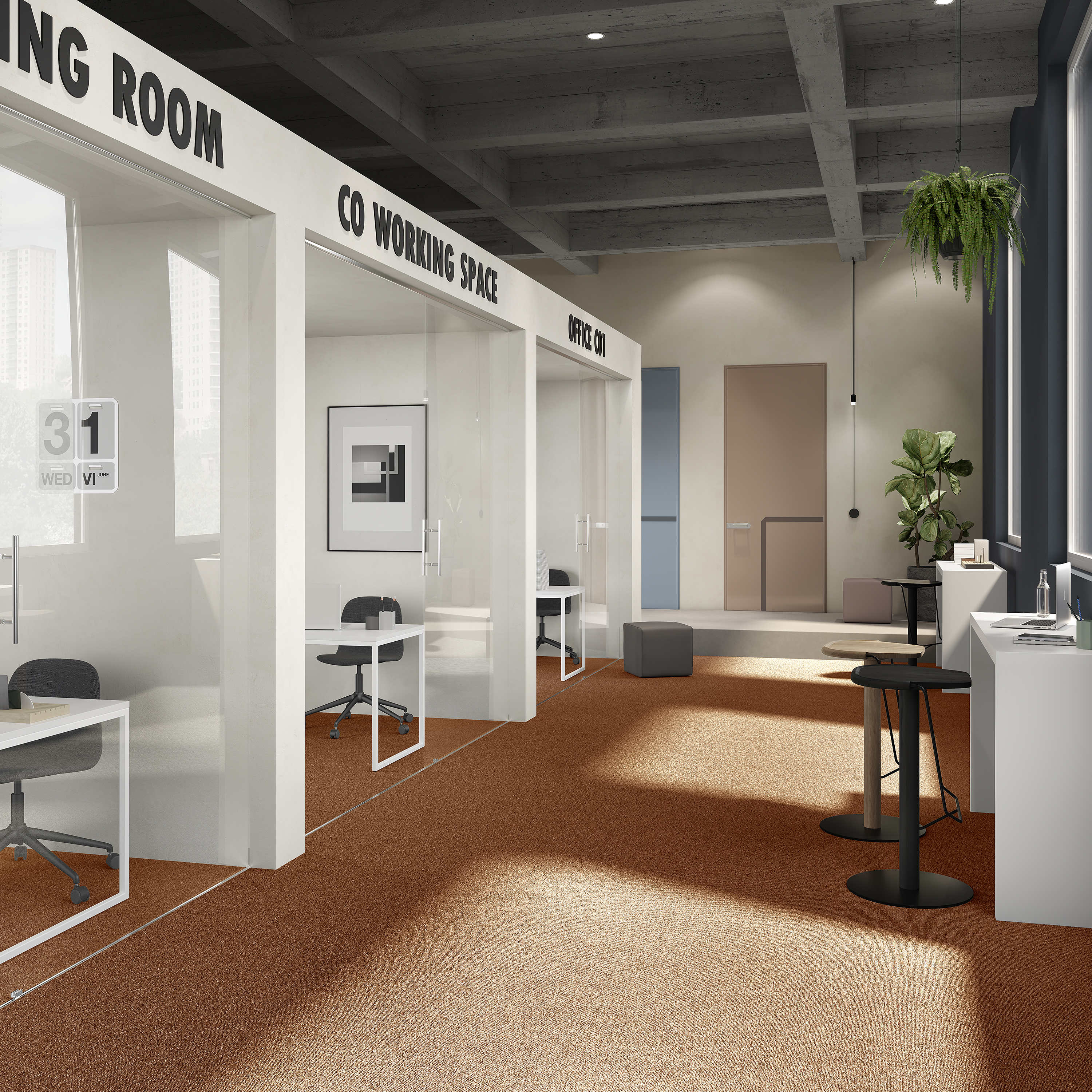 Ковровая плитка Medusa Tile 84 (500*500*5 мм) — купить в Набережных Челнах