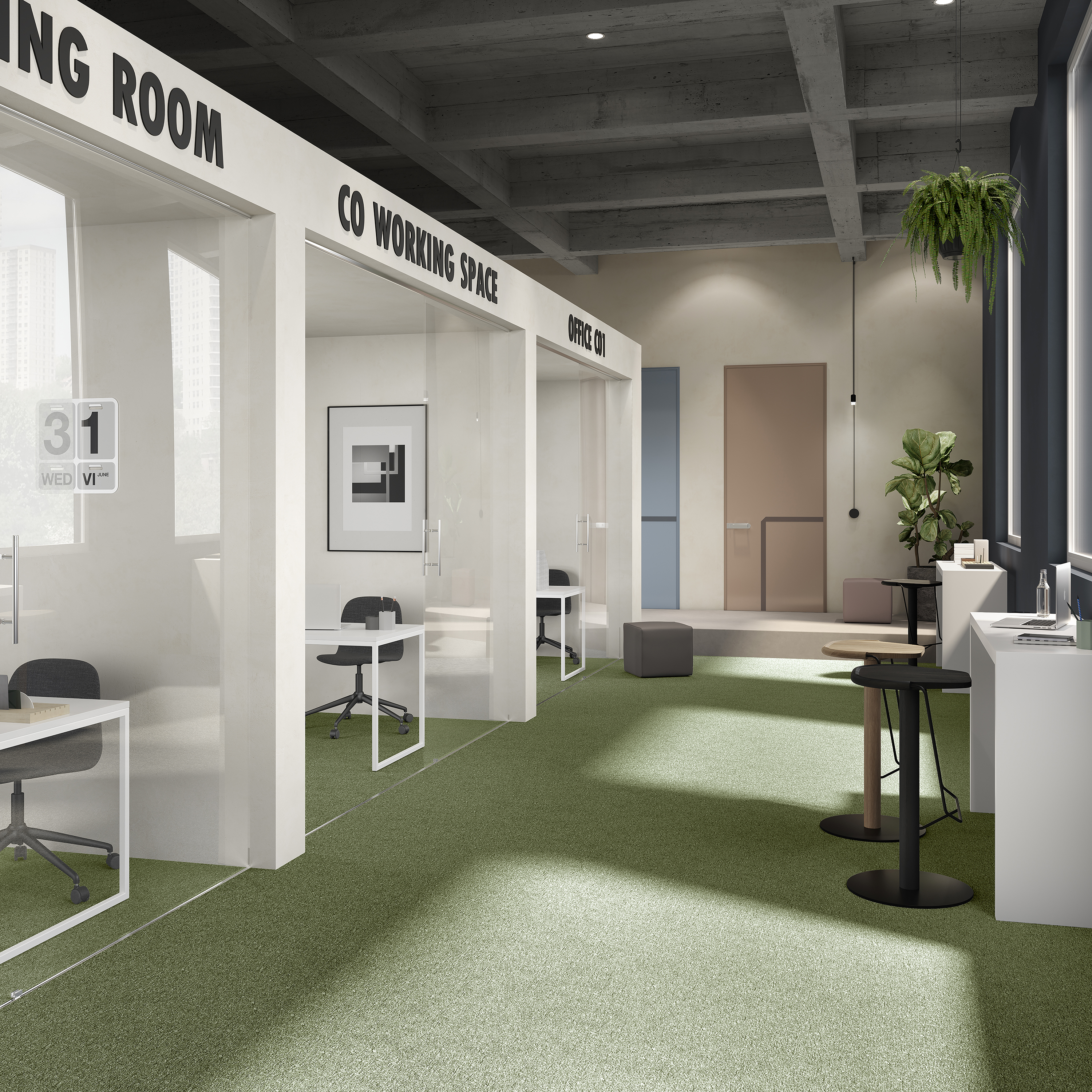 Ковровая плитка Medusa Tile 21 (500*500*5 мм) — купить в Набережных Челнах