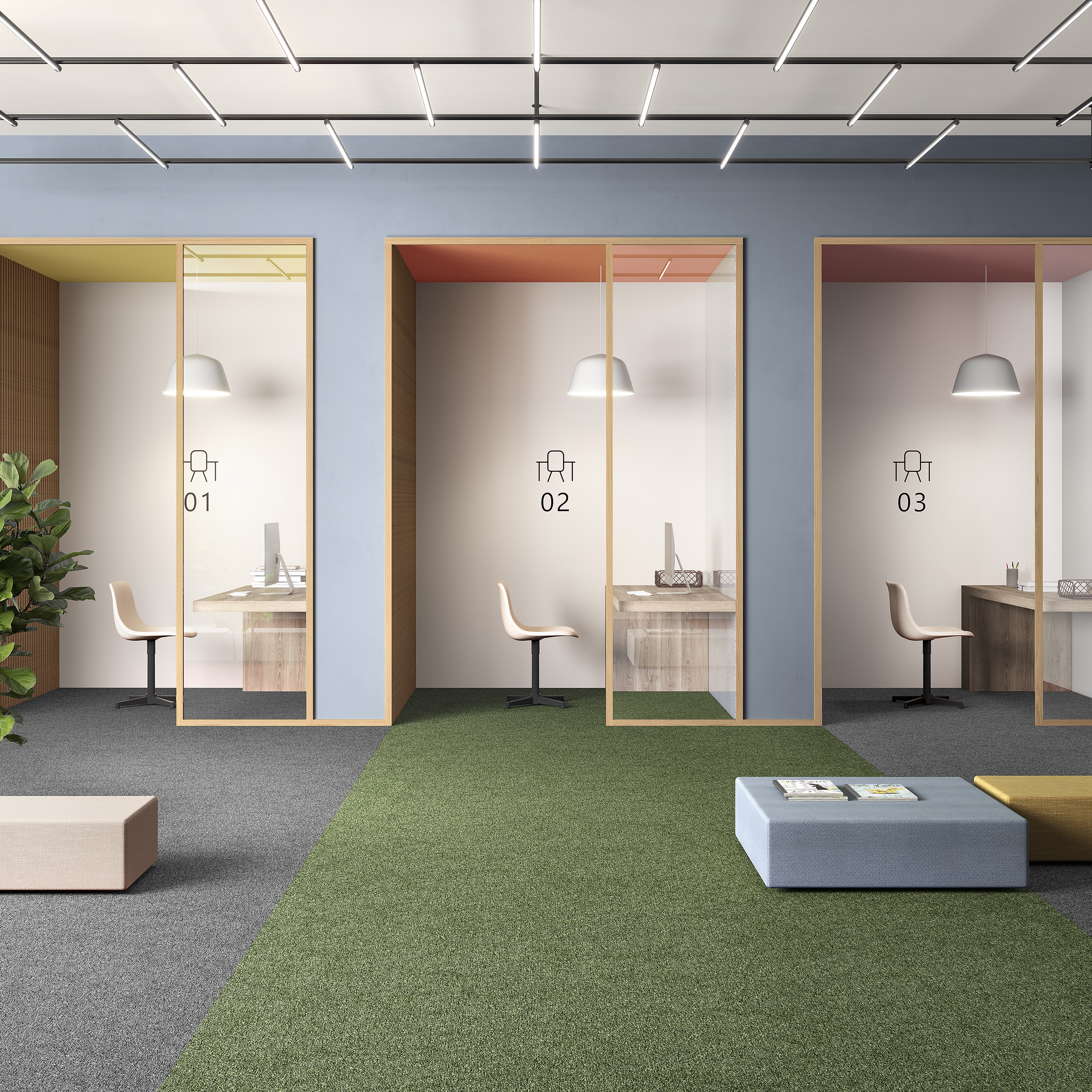 Ковровая плитка Medusa Tile 21 (500*500*5 мм) — купить в Набережных Челнах