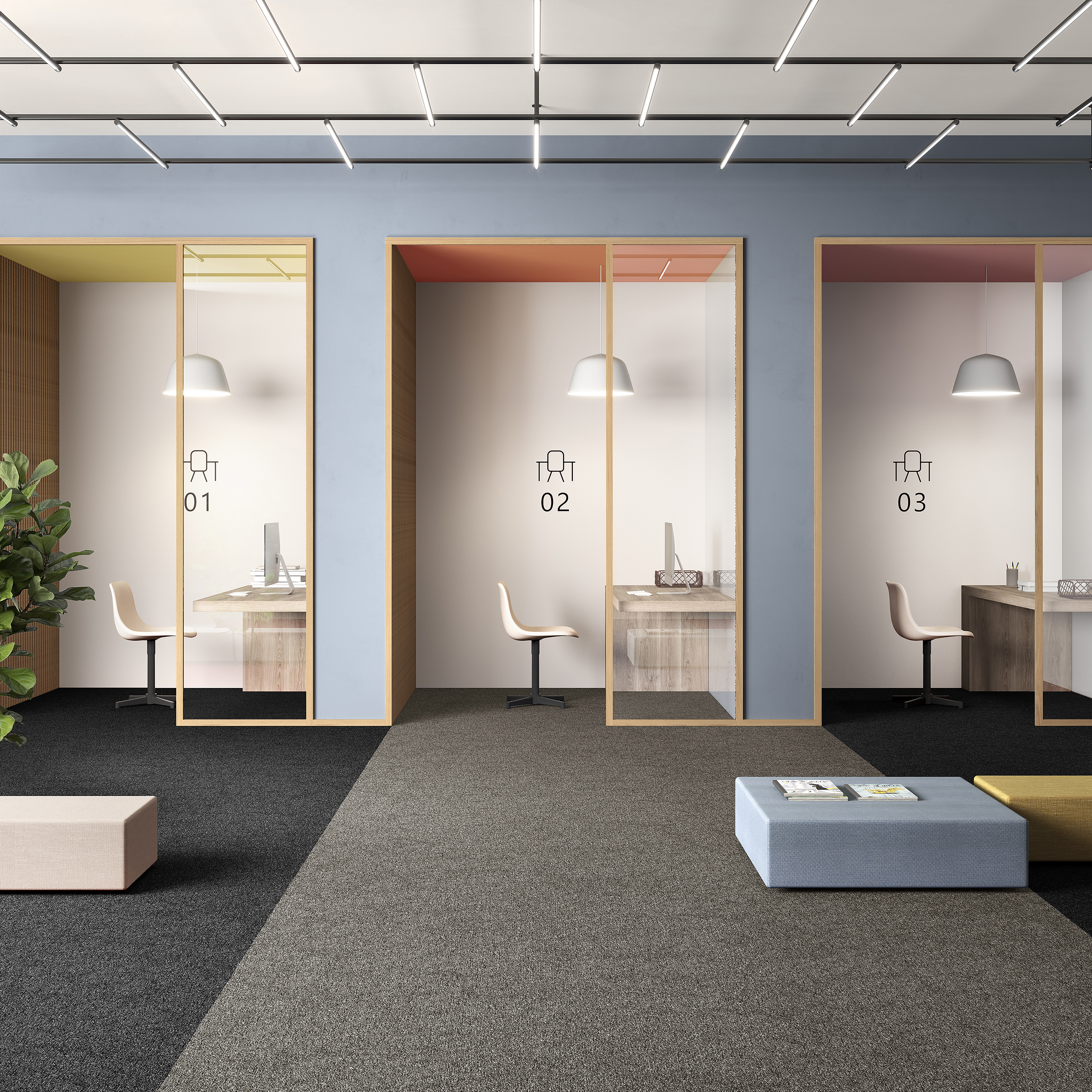 Ковровая плитка Medusa Tile 40 (500*500*5 мм) — купить в Набережных Челнах