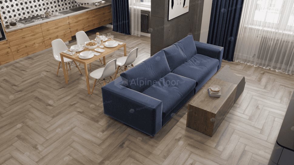 Виниловый ламинат "Alpine Floor" Parquet Light Дуб Исида (600*125*4 мм) — купить в Набережных Челнах