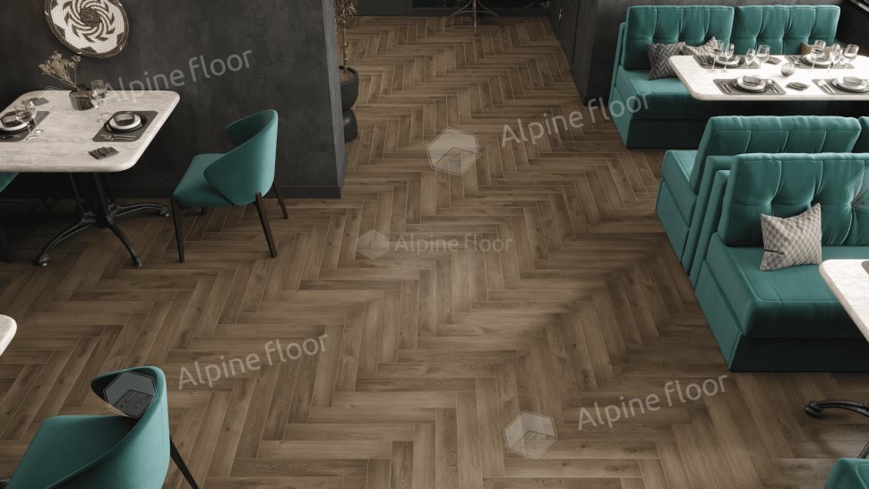 Ламинат "Alpine Floor" Herringbone 12 PRO Дуб Анжу (606*101*12 мм) — купить в Набережных Челнах