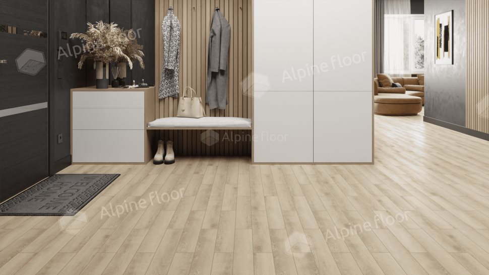 Ламинат "Alpine Floor" Herringbone 12 PRO Дуб Орлеан (606*101*12 мм) — купить в Набережных Челнах