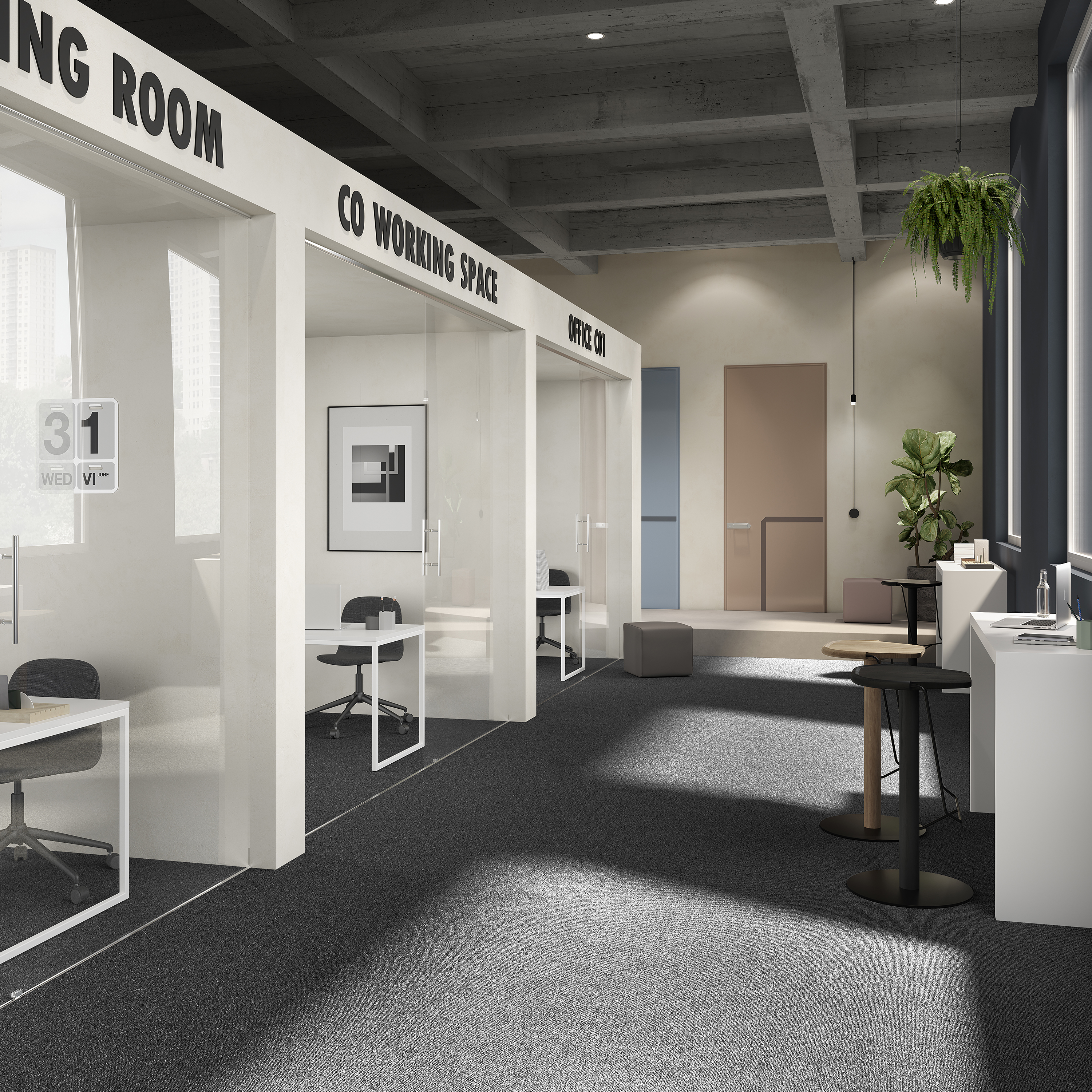 Ковровая плитка Medusa Tile 99 (500*500*5 мм) — купить в Набережных Челнах