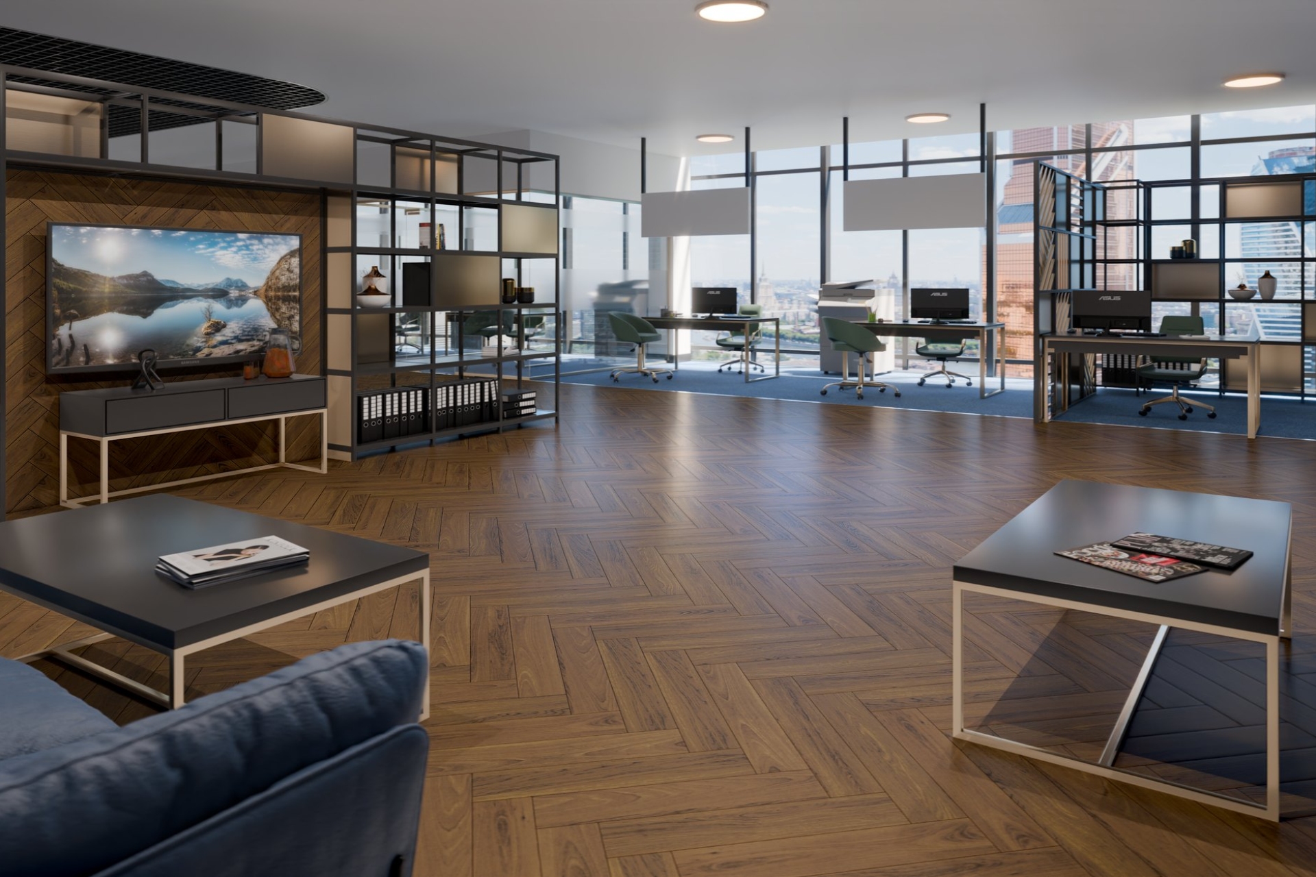 Инженерный паркет «Damy Floor» Ореховый (укладка елочкой) — купить в Набережных Челнах