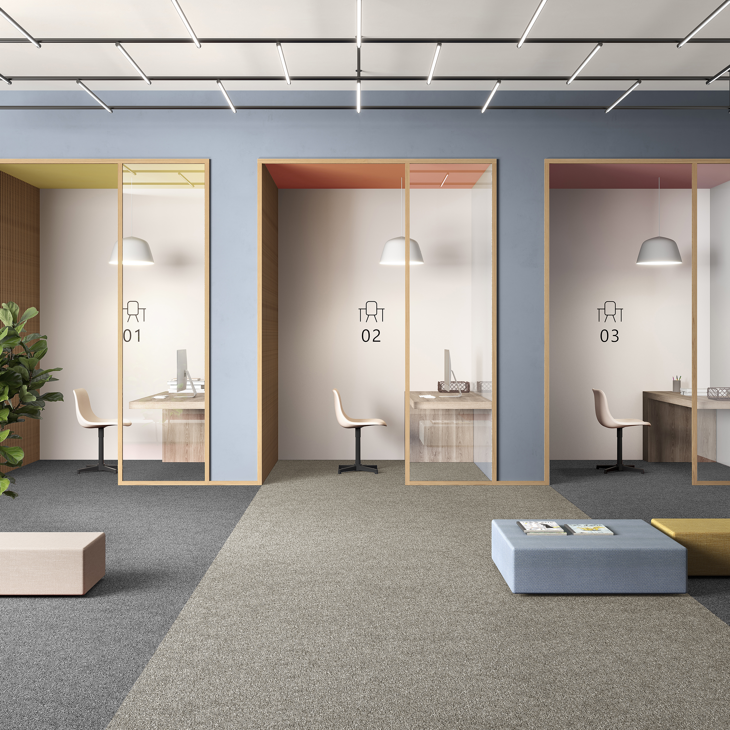 Ковровая плитка Medusa Tile 33 (500*500*5 мм) — купить в Набережных Челнах