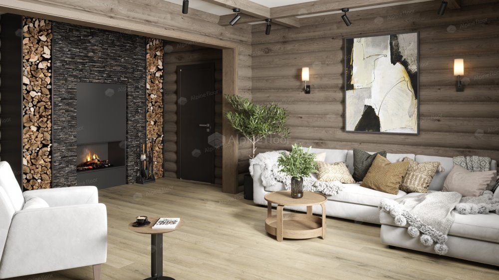 SPC Ламинат "Alpine Floor" Дуб сливочный (1220*183*8 мм) — купить в Набережных Челнах