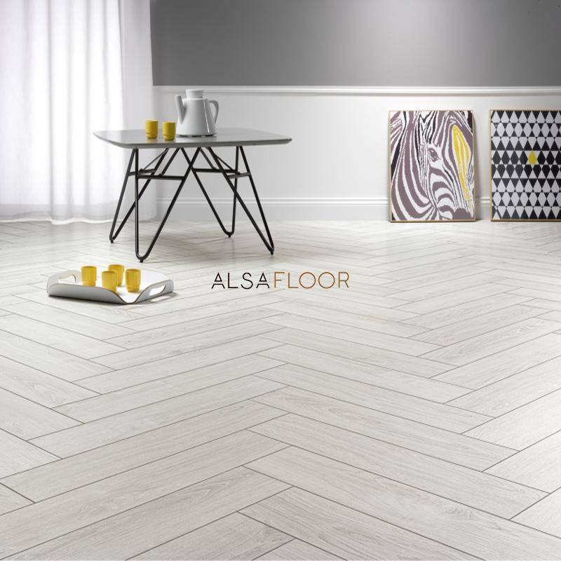 Ламинат "Alsafloor" Herringbone Дуб Полярный (640*143*12 мм) — купить в Набережных Челнах