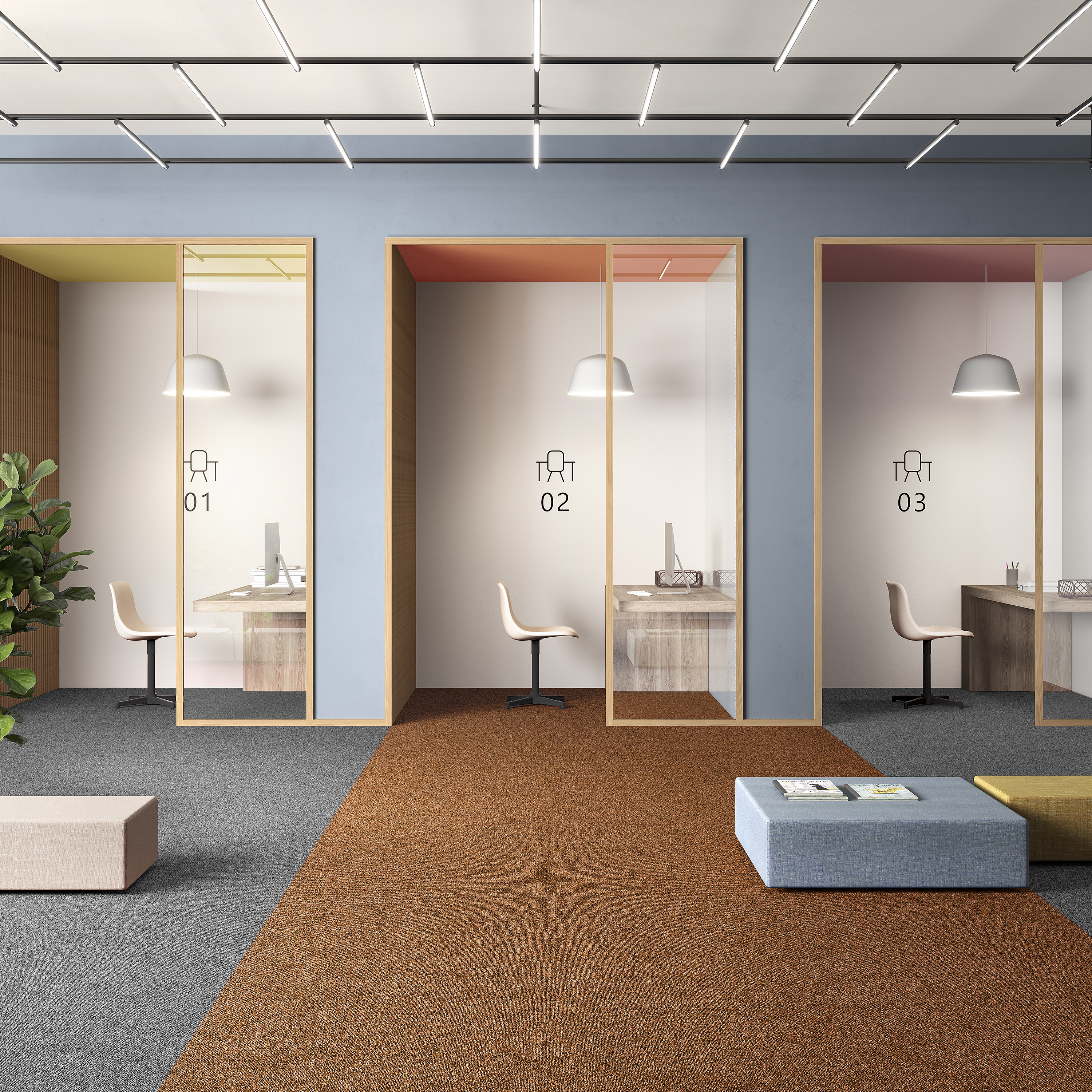 Ковровая плитка Medusa Tile 84 (500*500*5 мм) — купить в Набережных Челнах