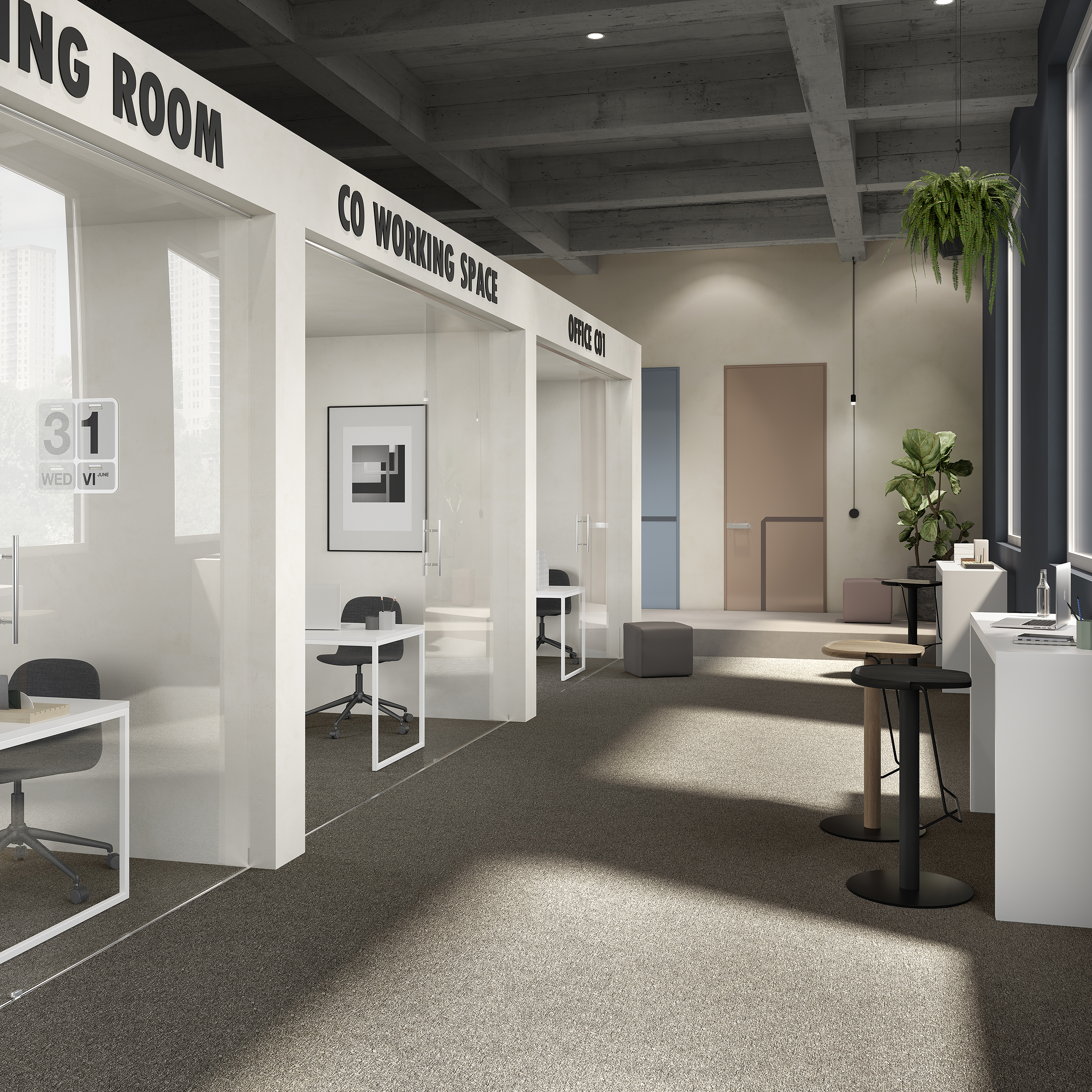 Ковровая плитка Medusa Tile 43 (500*500*5 мм) — купить в Набережных Челнах