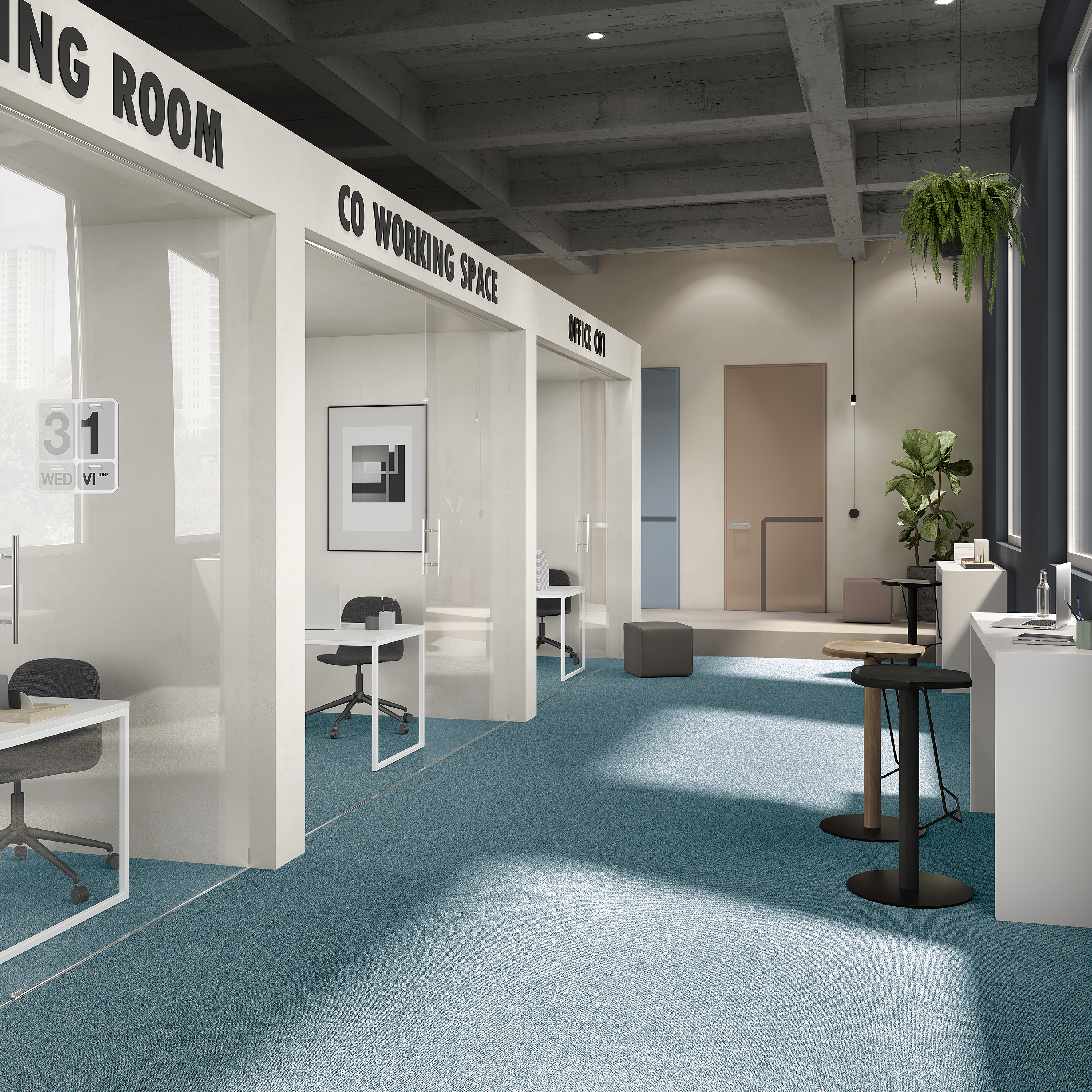 Ковровая плитка Medusa Tile 70 (500*500*5 мм) — купить в Набережных Челнах