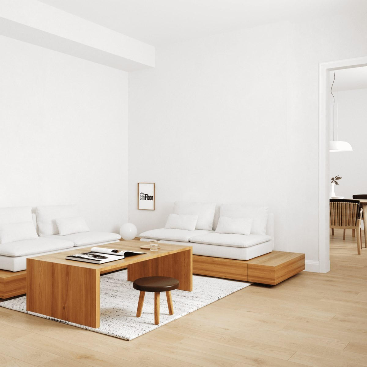 Виниловое напольное покрытие ScandiWood 19 Дуб Шампань (180*1220*5 мм) — купить в Набережных Челнах