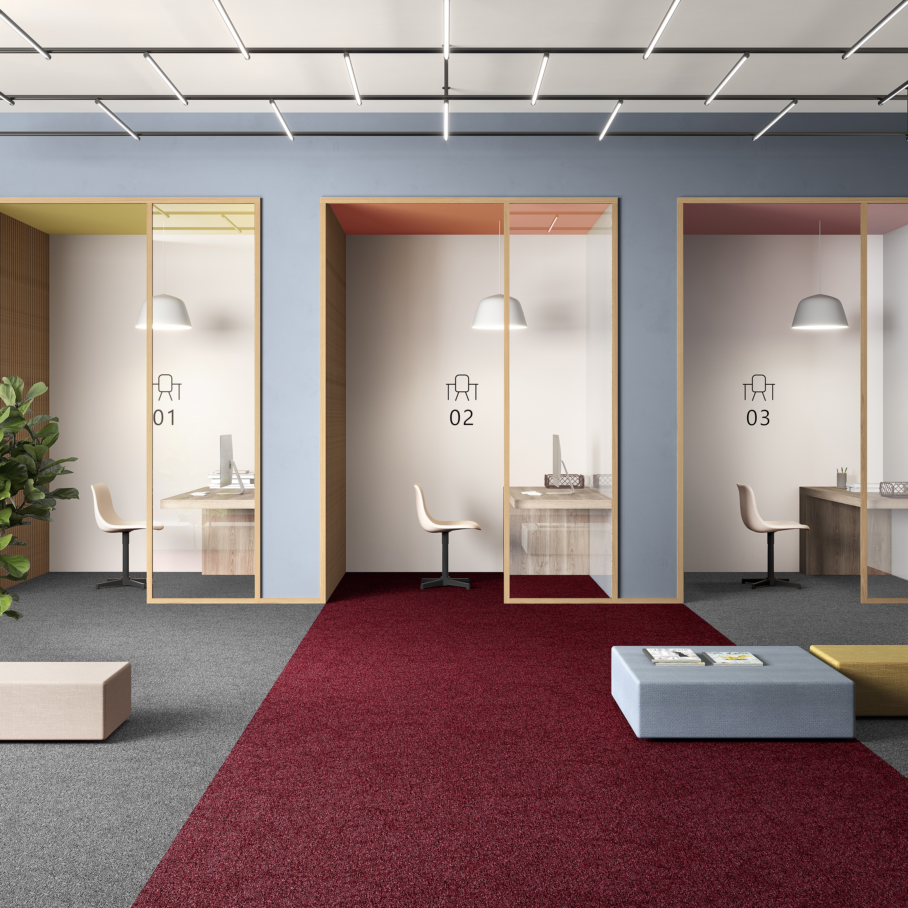 Ковровая плитка Medusa Tile 11 (500*500*5 мм) — купить в Набережных Челнах