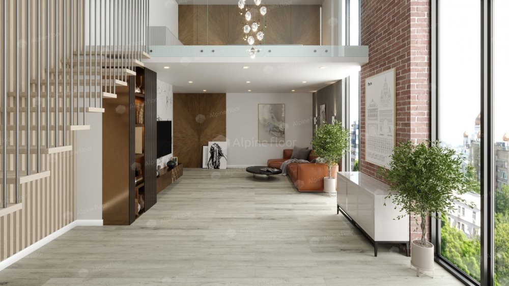 SPC Ламинат "Alpine Floor" Дуб серебряный (1220*183*8 мм) — купить в Набережных Челнах