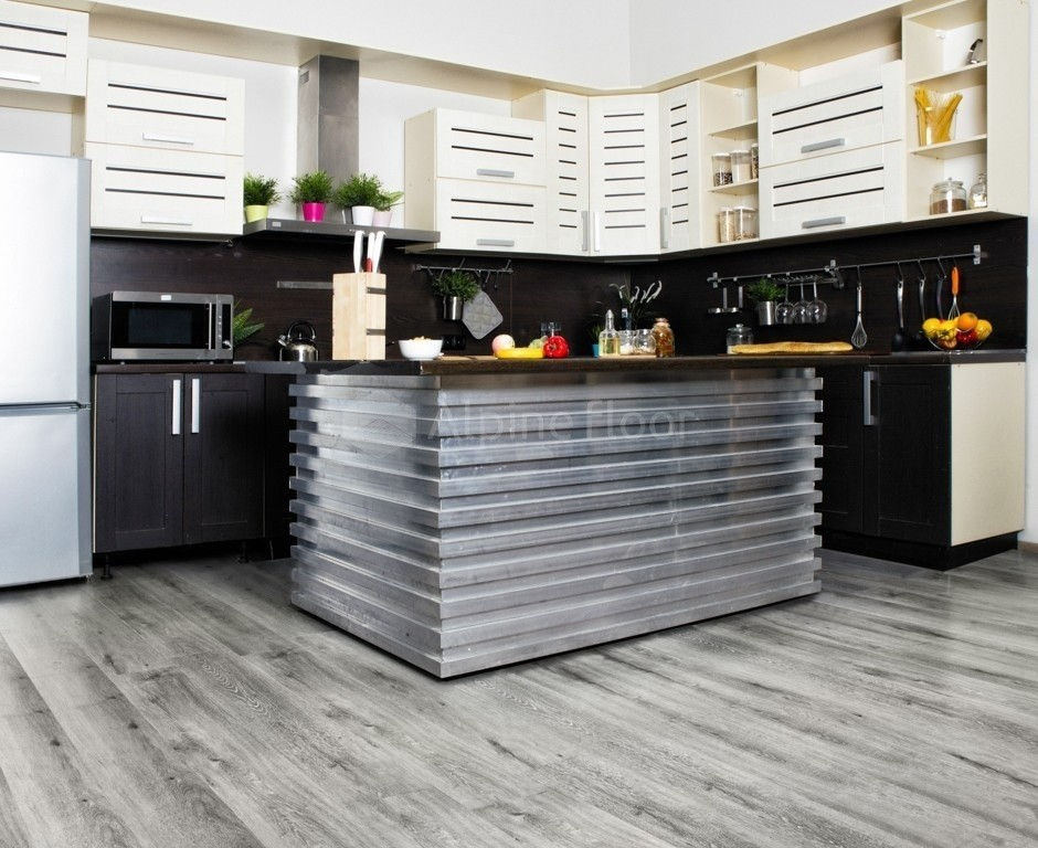 Замковая ПВХ плитка "Alpine Floor" Ясень Серый  (1220*183*4мм) — купить в Набережных Челнах