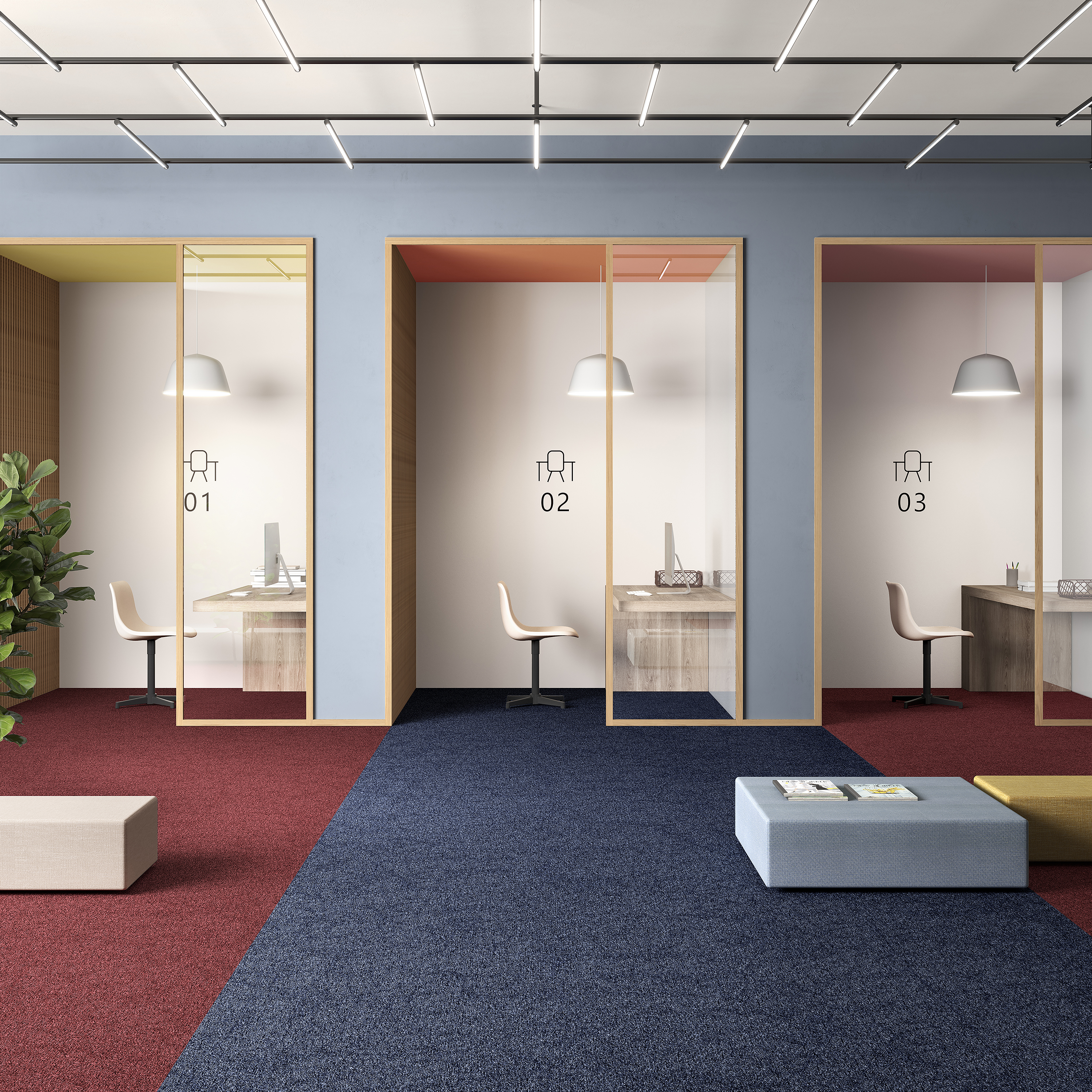 Ковровая плитка Medusa Tile 77 (500*500*5 мм) — купить в Набережных Челнах