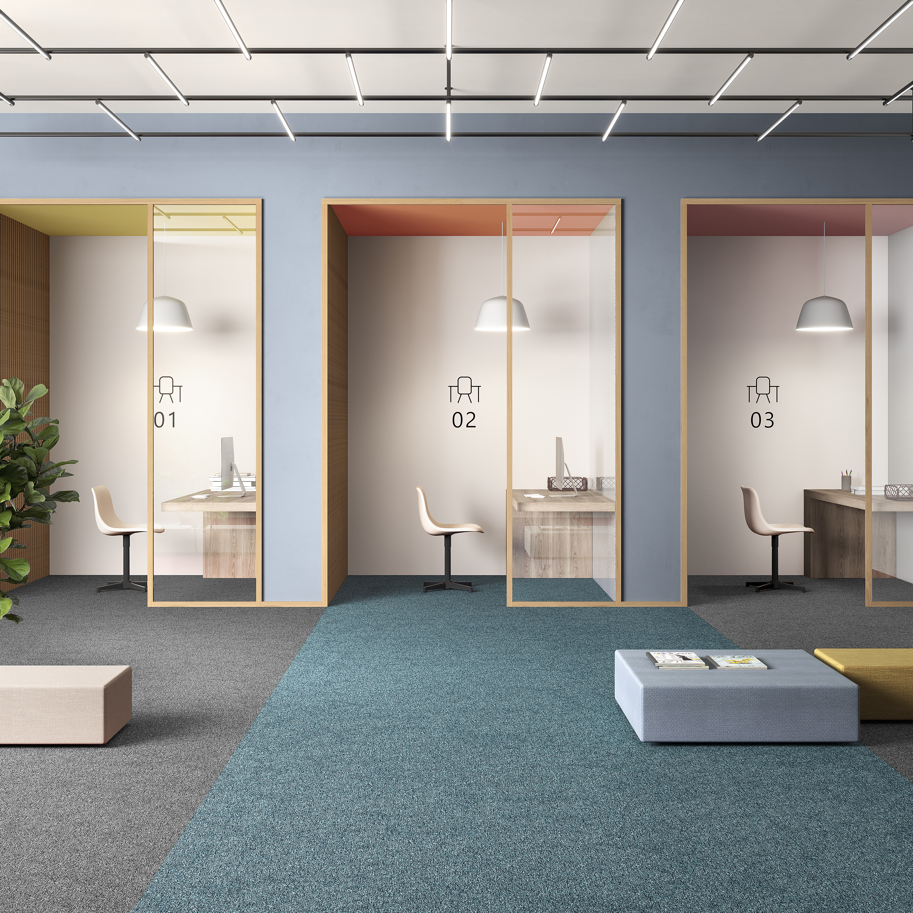 Ковровая плитка Medusa Tile 70 (500*500*5 мм) — купить в Набережных Челнах