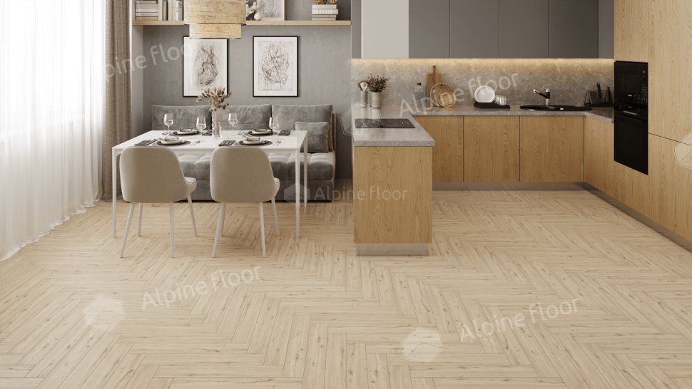 Ламинат "Alpine Floor" Herringbone 12 PRO Дуб Лион (606*101*12 мм) — купить в Набережных Челнах