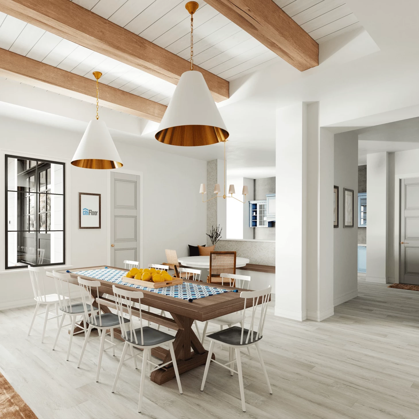 SPC плитка для пола Дуб Ледяной (1220*180*4 мм) — купить в Набережных Челнах