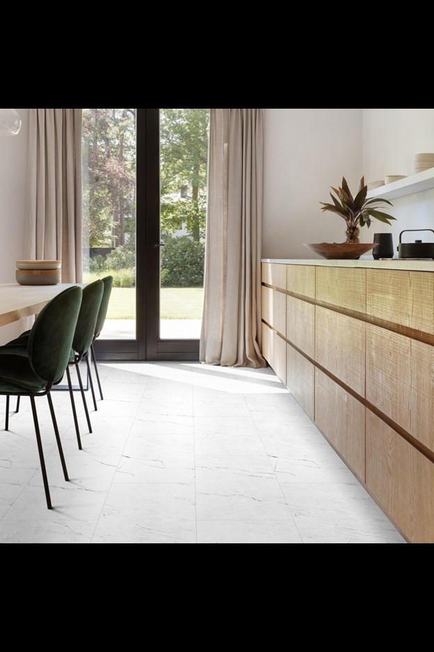 Замковая ПВХ плитка Carrara Marble 112 (610*303*5 мм) — купить в Набережных Челнах