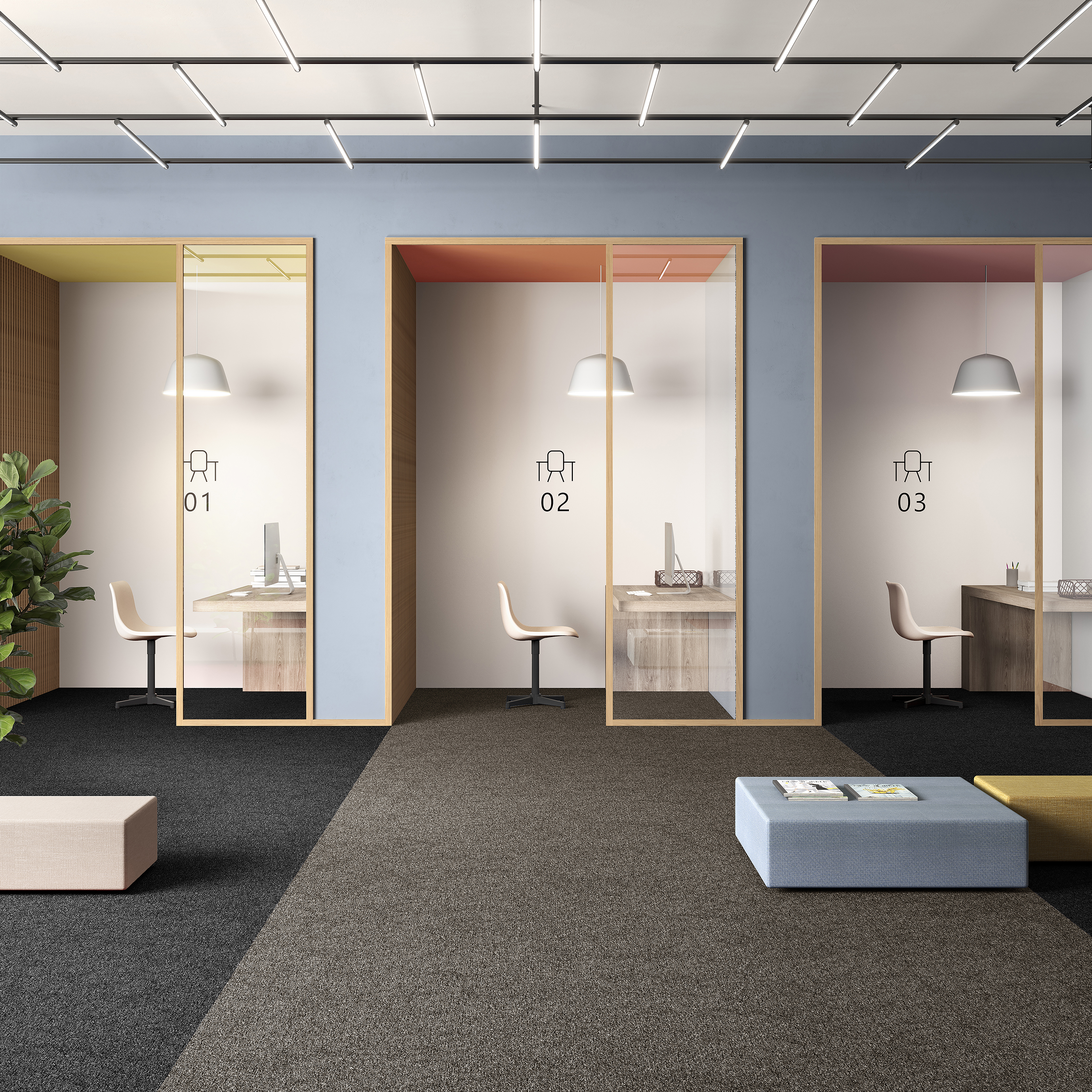 Ковровая плитка Medusa Tile 43 (500*500*5 мм) — купить в Набережных Челнах