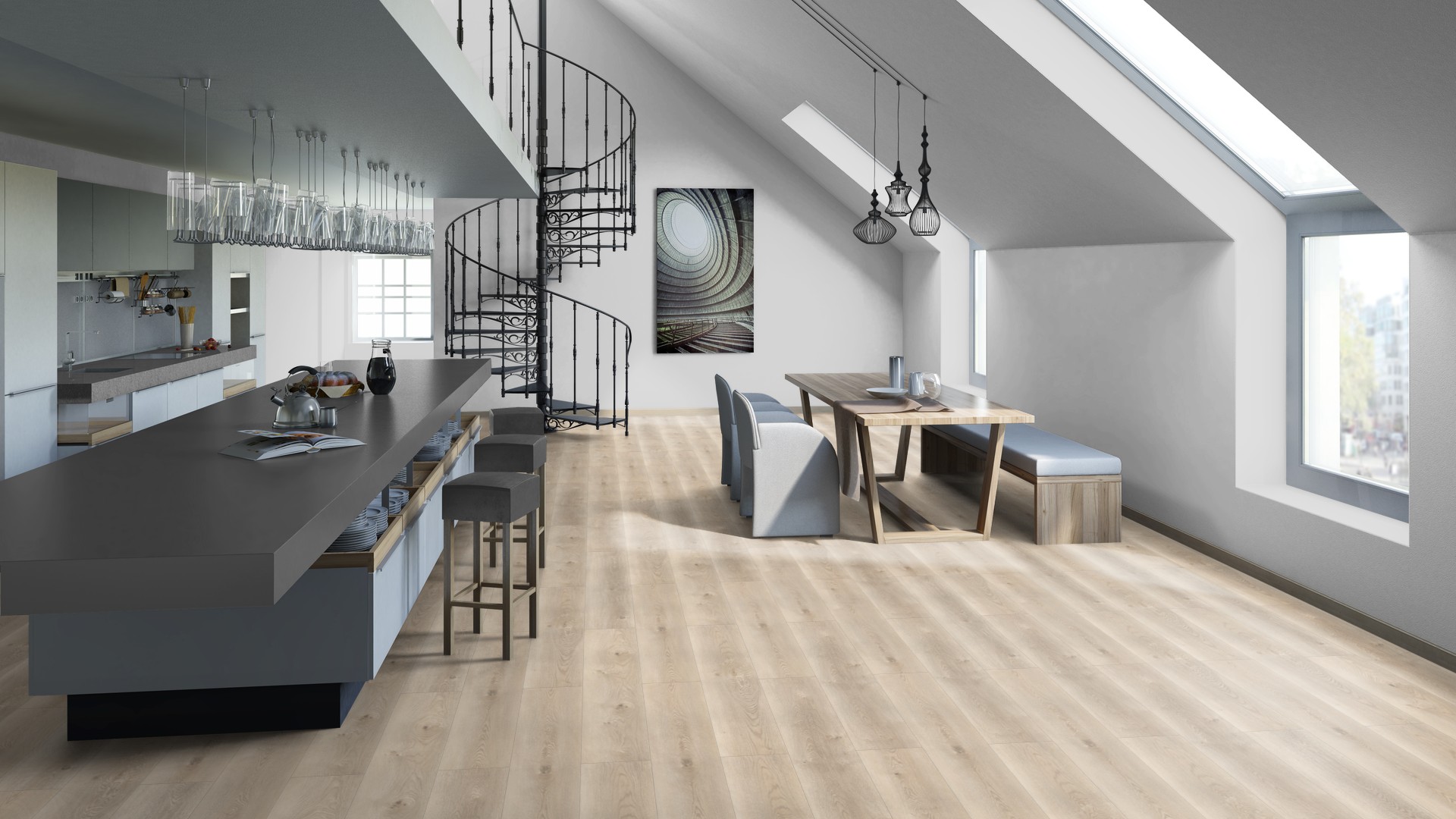 SPC ламинат "Tarkett" Deep House Sean (1400*225*4,6 мм) — купить в Набережных Челнах