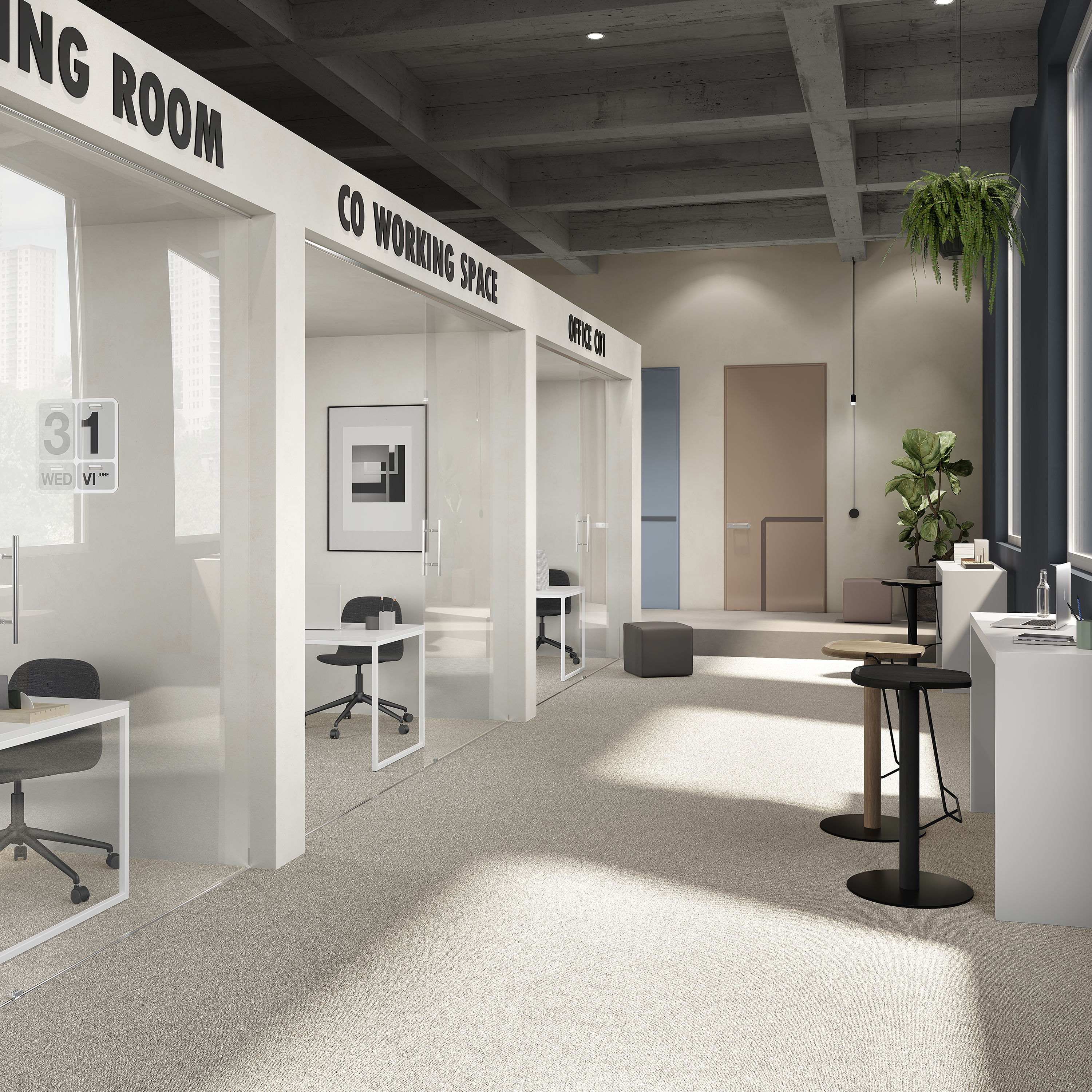 Ковровая плитка Medusa Tile 33 (500*500*5 мм) — купить в Набережных Челнах