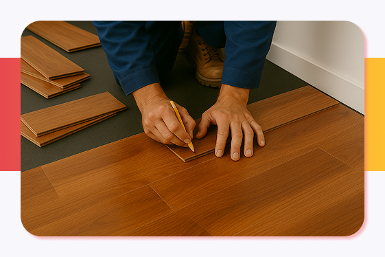 Укладка массивной доски