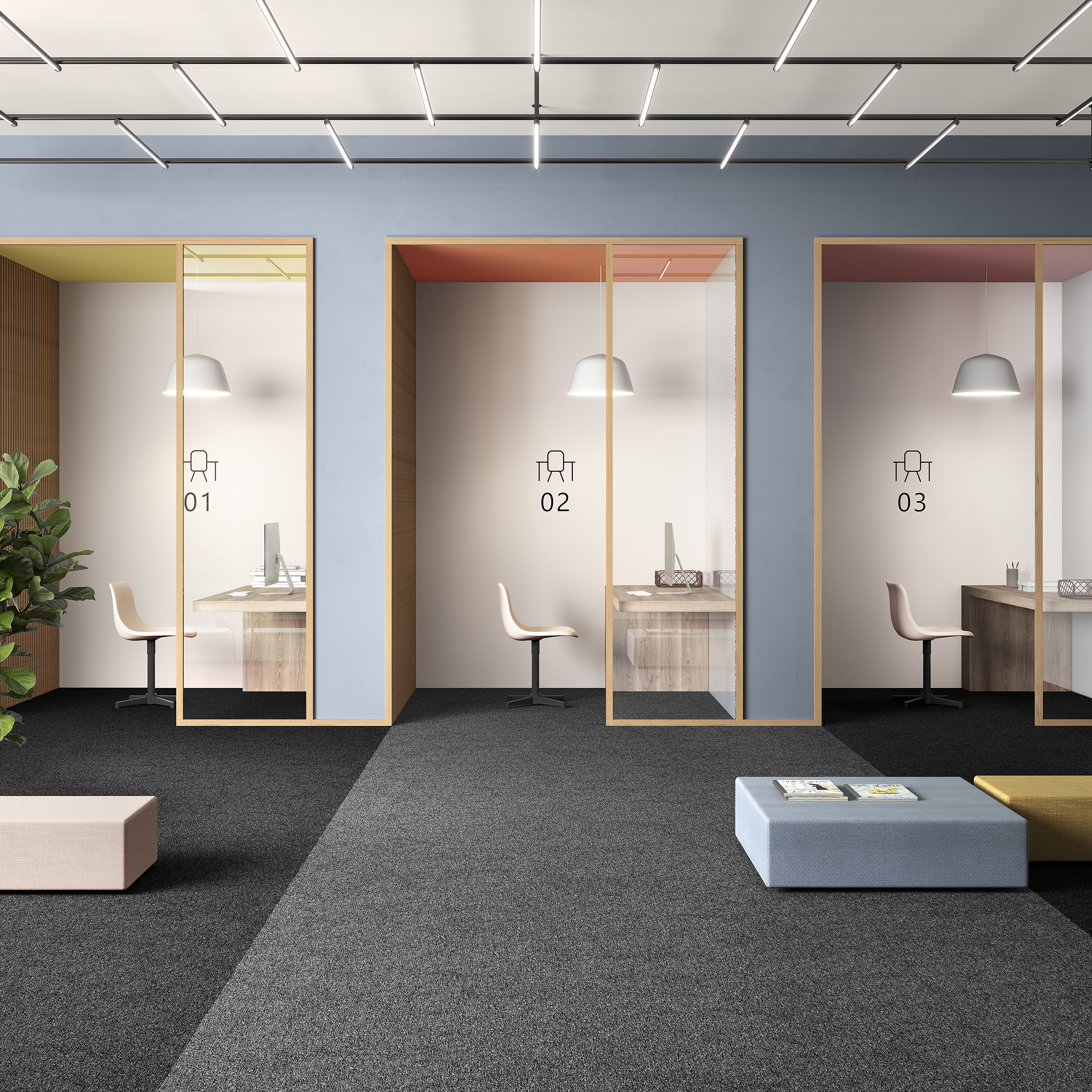 Ковровая плитка Medusa Tile 98 (500*500*5 мм) — купить в Набережных Челнах