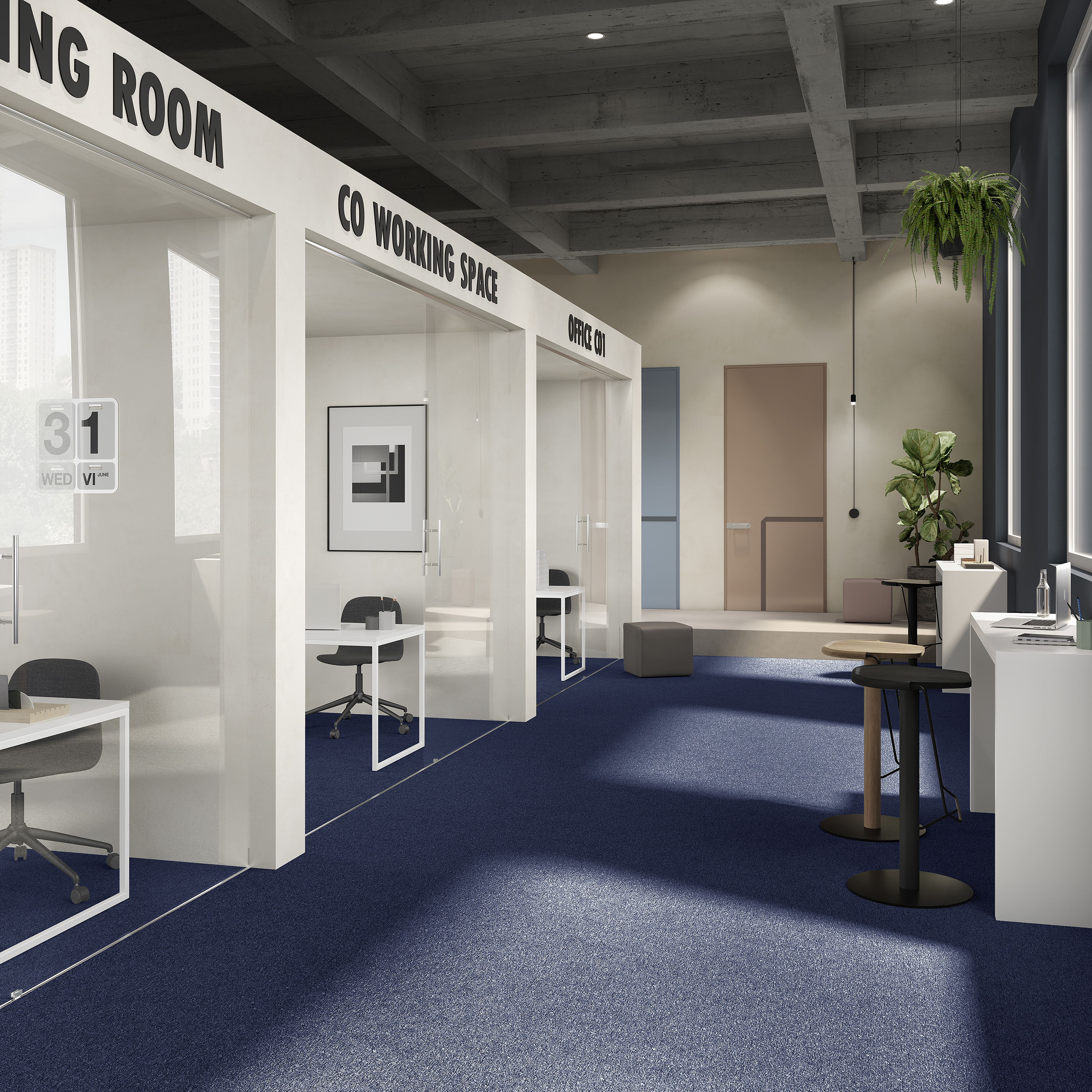 Ковровая плитка Medusa Tile 77 (500*500*5 мм) — купить в Набережных Челнах