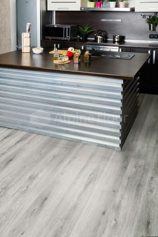 Замковая ПВХ плитка "Alpine Floor" Ясень Серый  (1220*183*4мм) — купить в Набережных Челнах