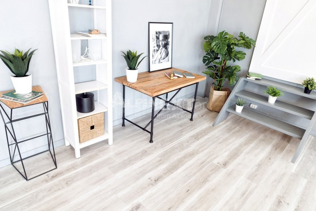 Замковая ПВХ плитка "Alpine Floor" Дуб выбеленный  (1220*183*4мм) — купить в Набережных Челнах