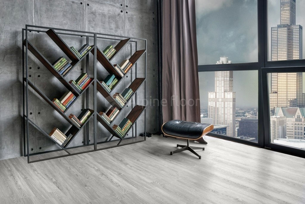 Замковая ПВХ плитка Секвойя Снежная  (1219*184*3,2мм) — купить в Набережных Челнах